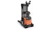 BT Staxio SAE160, for moving and stacking in automated logistic solutions. Product photo taken from the back at an angle. 