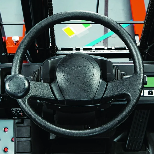 Electric counterbalanced forklift Toyota 8-series, 8FBN 2.5 ton steering wheel