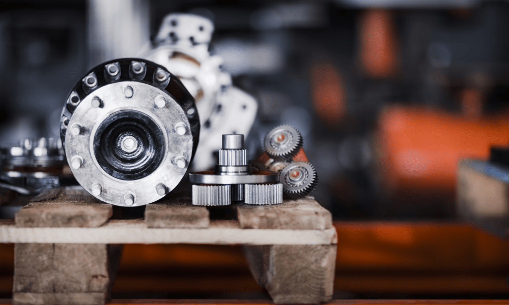 Close-up photograph of Toyota truck and forklift genuine parts