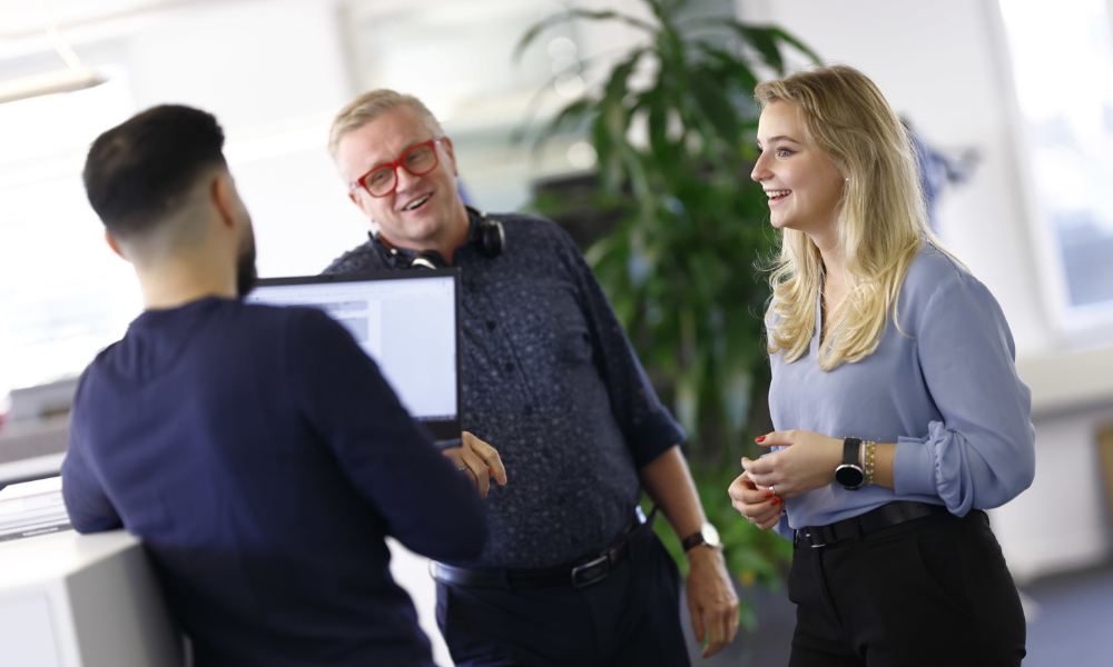 Employees in office