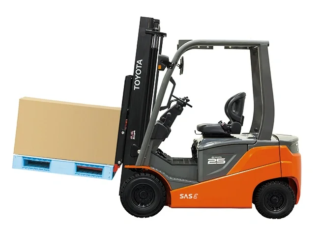 Electric counterbalanced forklift Toyota 8-series, 8FBN 2.5 ton in gradient
