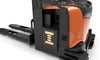 BT Staxio SAE160, for moving and stacking in automated logistic solutions. Details phot oof charging components.