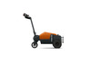 Tracto TWE200, walkie tow tractor. Product photo from the side. 