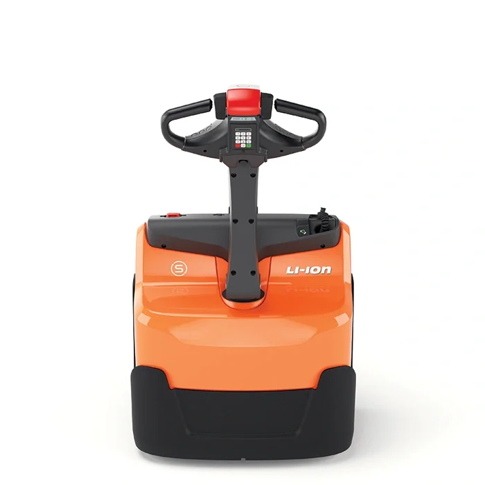 BT Levio LWI160 powered pallet truck, electric walkie low-lifter. Product photo taken from the back. 