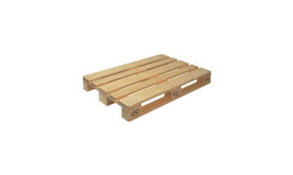 Open pallet against white background